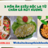 3 món ăn siêu độc lạ từ chân gà rút xương công thực Hưng Thịnh foods
